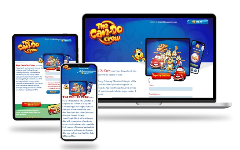 The can do crew website developed and designed by Start Tech | Web Development Agency in Dubai